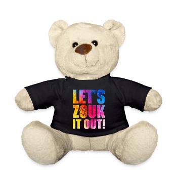Funny Zouk Dancer Saying - Teddy Bear - black - Front