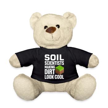 Soil Scientist Pedology - Teddy Bear - black - Front