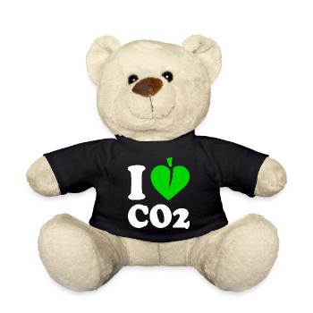 I love co2 - Teddy Bear - black - Front