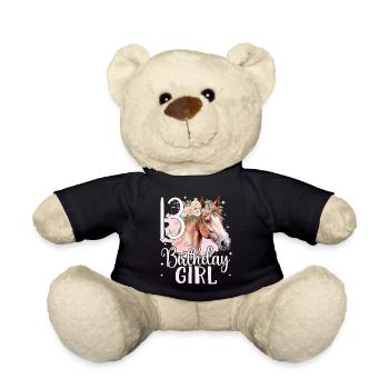 Geburtstag 13 Mädchen Pferd Reiten Stall Dreizehn - Teddy - Schwarz - Vorne