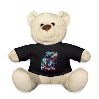 Chameleon Animal Animal Lover Headphones Reptiles - Teddy Bear - black - Front