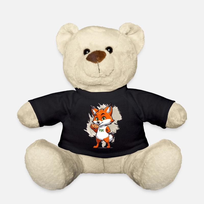 Fuchs mit Keksen - Teddy - Schwarz
