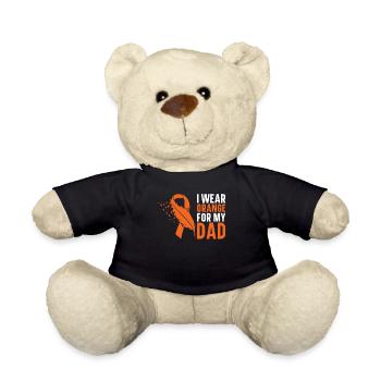 Leukämie Bewusstsein Blutkrebs Bekämpfung - Teddy - Schwarz - Vorne