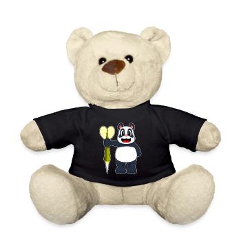 Panda Dart Dartpfeil - Teddy Bear - black - Front