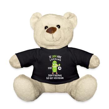 Gurke spielt Pickleball - Teddy - Schwarz - Vorne