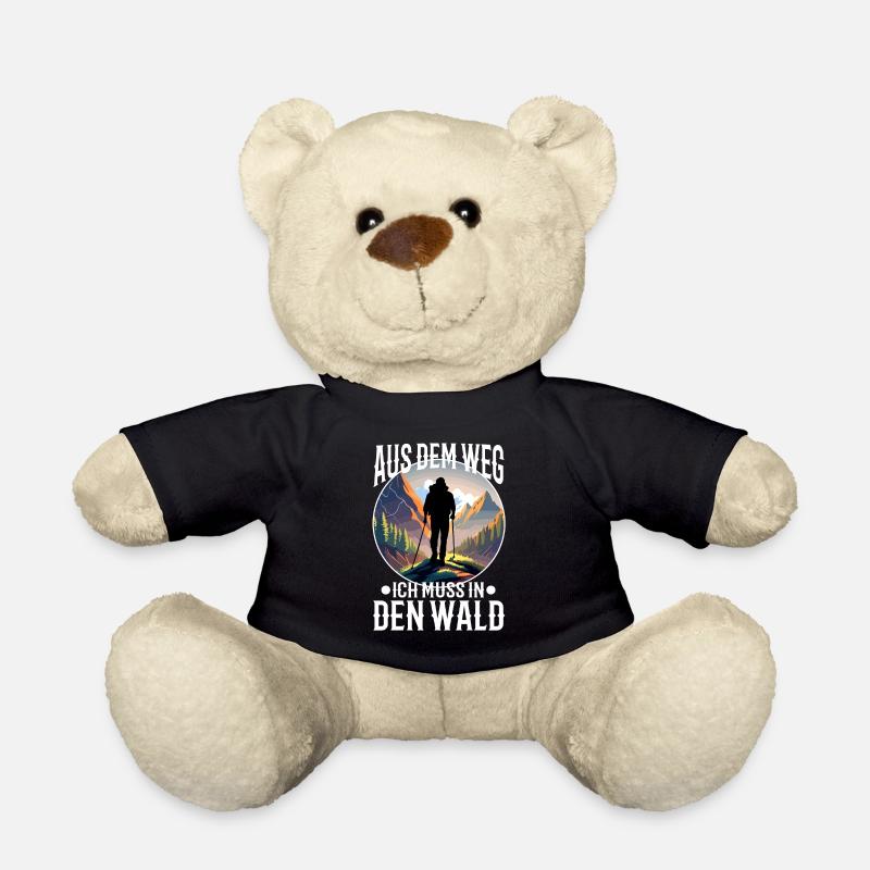 Aus dem weg ich muss in den Wald - Teddy - Schwarz