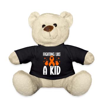 untersLeukämie Bewusstsein Blutkrebs Bekämpfung - Teddy - Schwarz - Vorne