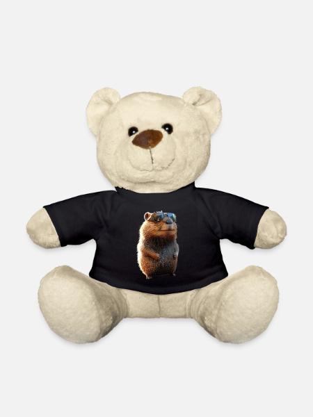 Biber Motiv Biberflüsterer Nagetiere Süßer Biber - Teddy - Schwarz