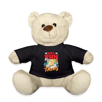Going to run for tacos - Teddy Bear - black - Front