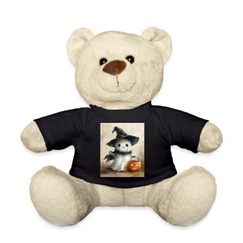 Cadeau d’Halloween Femmes Hommes Enfants Décoration - Nounours - noir - Devant
