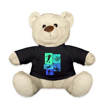 Fußball Junge Sport Fußball Shirt Kinder Fußballsp - Teddy - Schwarz - Vorne