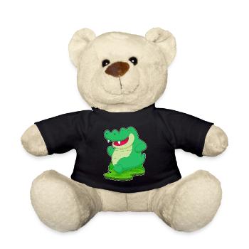 Crocodile Jogger Jogging Sport - Teddy Bear - black - Front