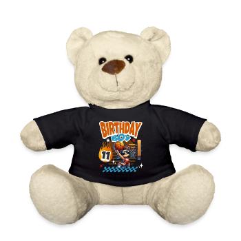 Basketball 11th Birthday - Teddy Bear - black - Front