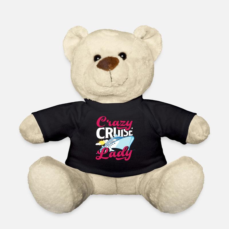 Crazy Cruise Lady Funny Cruise - Teddy Bear - black