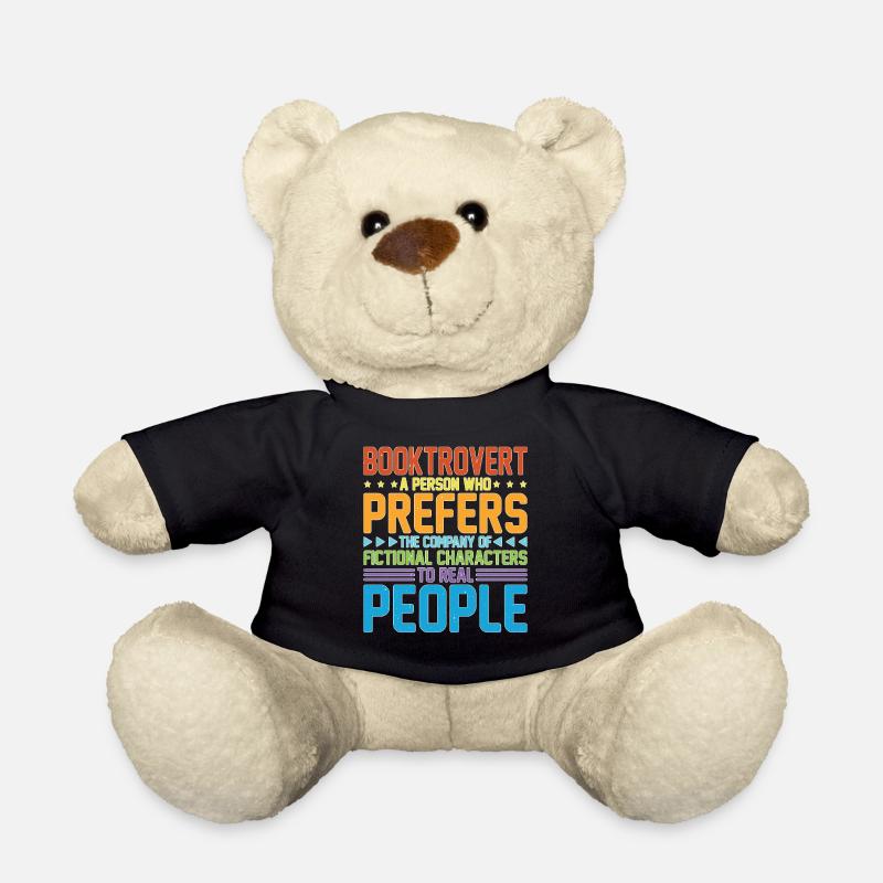 Booktrovert Definition Description 30 - Teddy - Schwarz