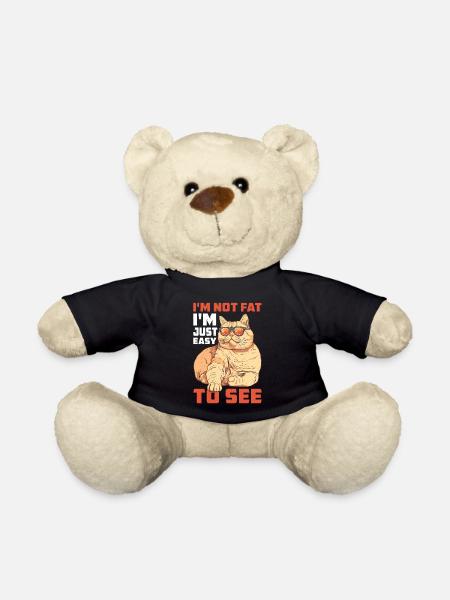 I'm Not Fat, I'm Just Easy To See 68 - Teddy - Schwarz