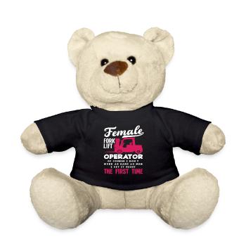 Forklift driver: Of course, I can make it at the - Teddy Bear - black - Front