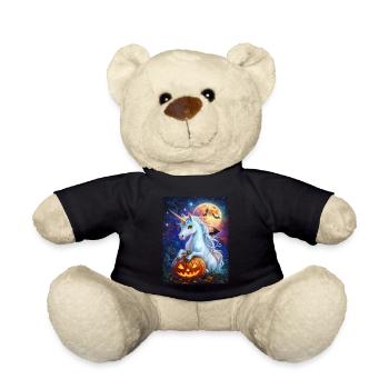 Cadeau d’Halloween Femmes Licorne Hommes Enfants - Nounours - noir - Devant