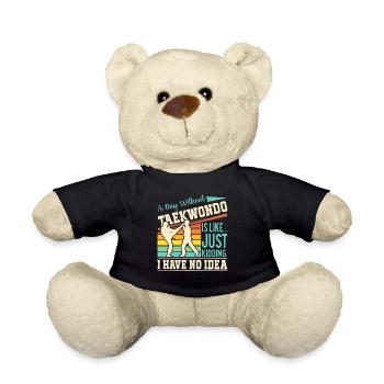 Une journée sans Taekwondo, c’est comme... Plaisanterie - Nounours - noir - Devant