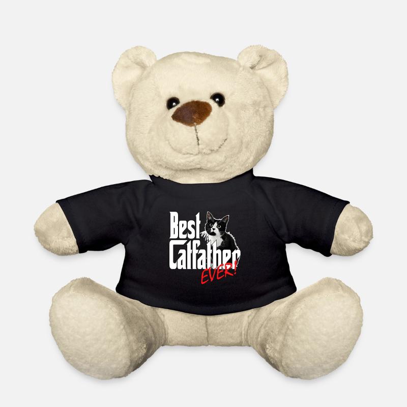 Cat Dad Best Catfather Ever Crazy Cat Father Kitty - Teddy - Schwarz