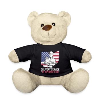 Delivery Service OH Debate  Harris Eating - Teddy Bear - black - Front