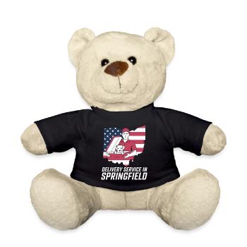 Delivery Service OH Debate  Harris Eating - Teddy Bear - black - Front