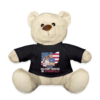 Delivery Service OH Debate  Harris Eating - Teddy Bear - black - Front