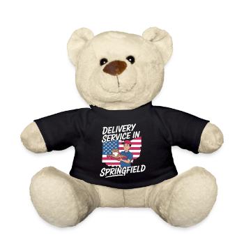 Delivery Service OH Debate  Harris Eating - Teddy Bear - black - Front