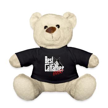 Chat Papa Meilleur Catfather Jamais Fou Chat Père Kitty - Nounours - noir - Devant