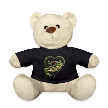 Frog - Teddy Bear - black - Front