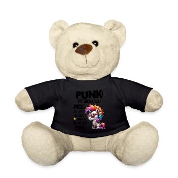 Punk Rock - I'm old but punk is not dead - Teddy Bear - black - Front