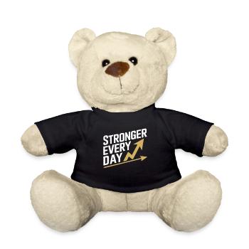 Harness Positivity And Mental Well-Being Through - Teddy Bear - black - Front