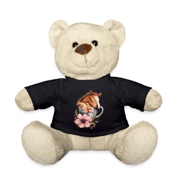 Pferd - Teddy - Schwarz - Vorne