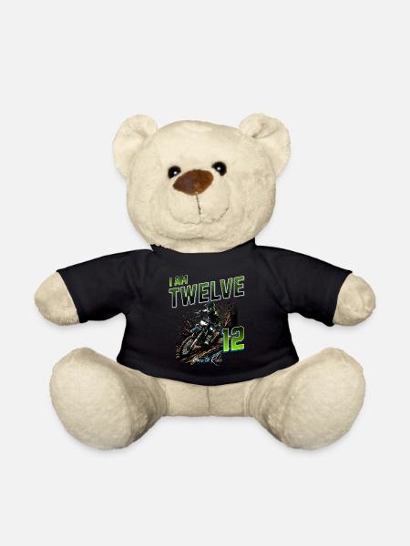 12e anniversaire de motocross - Nounours - noir