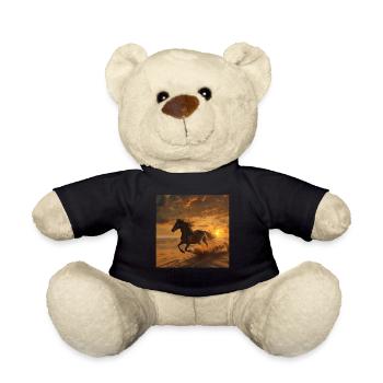 Horse - Teddy Bear - black - Front
