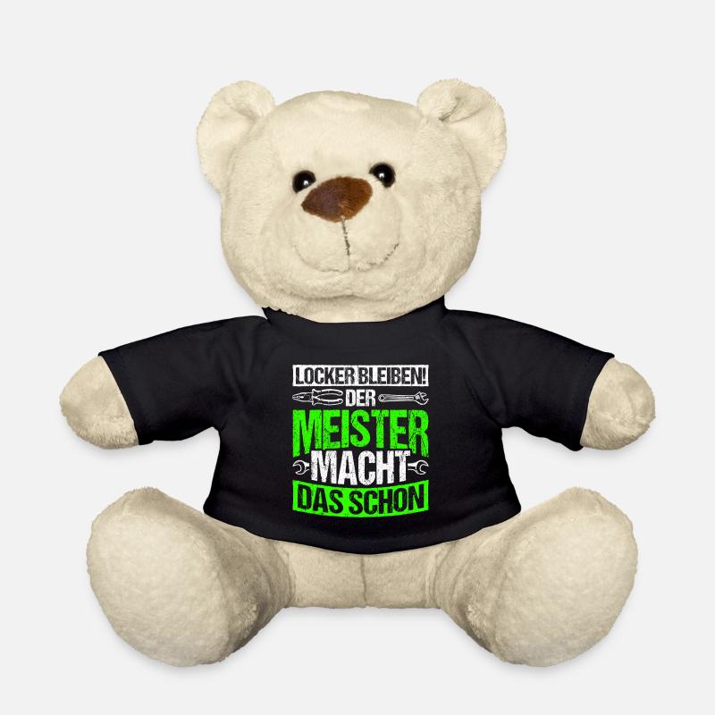 Locker Bleiben Meister Mechatroniker Mechaniker - Teddy - Schwarz