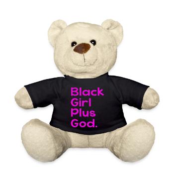 Black Girl Plus God - Teddy - Schwarz - Vorne