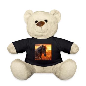 Pferd - Teddy - Schwarz - Vorne