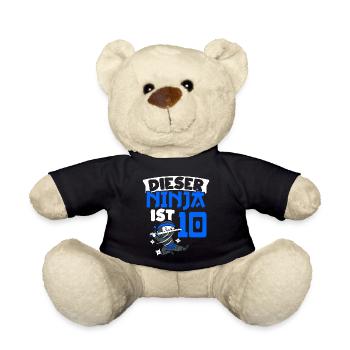 This Ninja's 10th Birthday Ninja Belt Ninja - Teddy Bear - black - Front