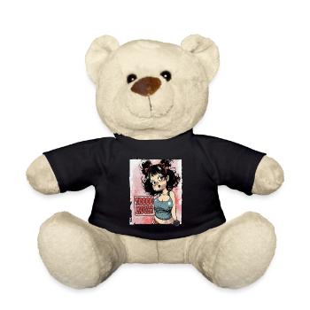 This girl has a lot and demands too much - Teddy Bear - black - Front