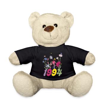 Geburtsjahr 1994 Wildblumen - Teddy - Schwarz - Vorne