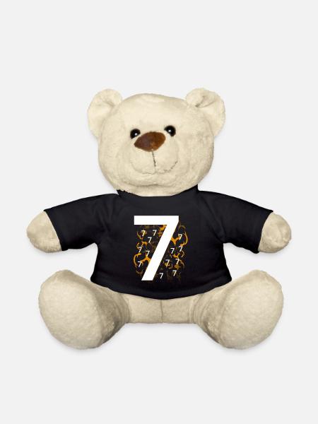 Viele Siebener - Teddy - Schwarz