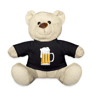 Bier Bierglas Kostüm Bierzelt Biergarten Bierkrug - Teddy - Schwarz - Vorne