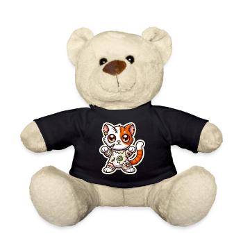 Mignon Zombie Chat Halloween costume Trick-or-treat ! - Nounours - noir - Devant