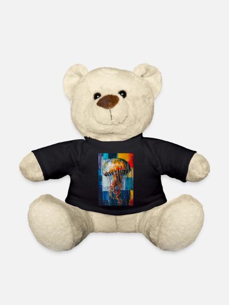 Qualle - Teddy - Schwarz