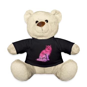 Ragdoll cat Ragdoll cat Colorful - Teddy Bear - black - Front