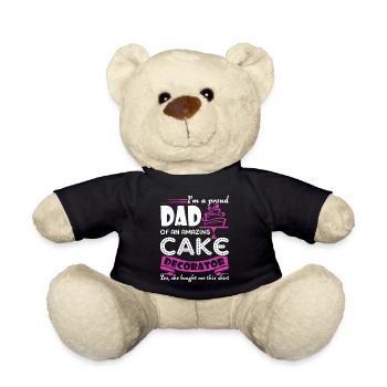Cake Decorator Cake Decorator Dad - Teddy Bear - black - Front