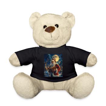 Weihnachtsmann Frauen Männer Kinder Weihnachten - Teddy - Schwarz - Vorne