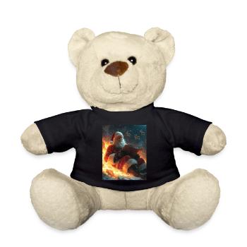 Weihnachtsmann Frauen Männer Kinder Weihnachten - Teddy - Schwarz - Vorne