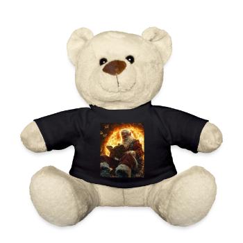 Weihnachtsmann Frauen Männer Kinder Weihnachten - Teddy - Schwarz - Vorne